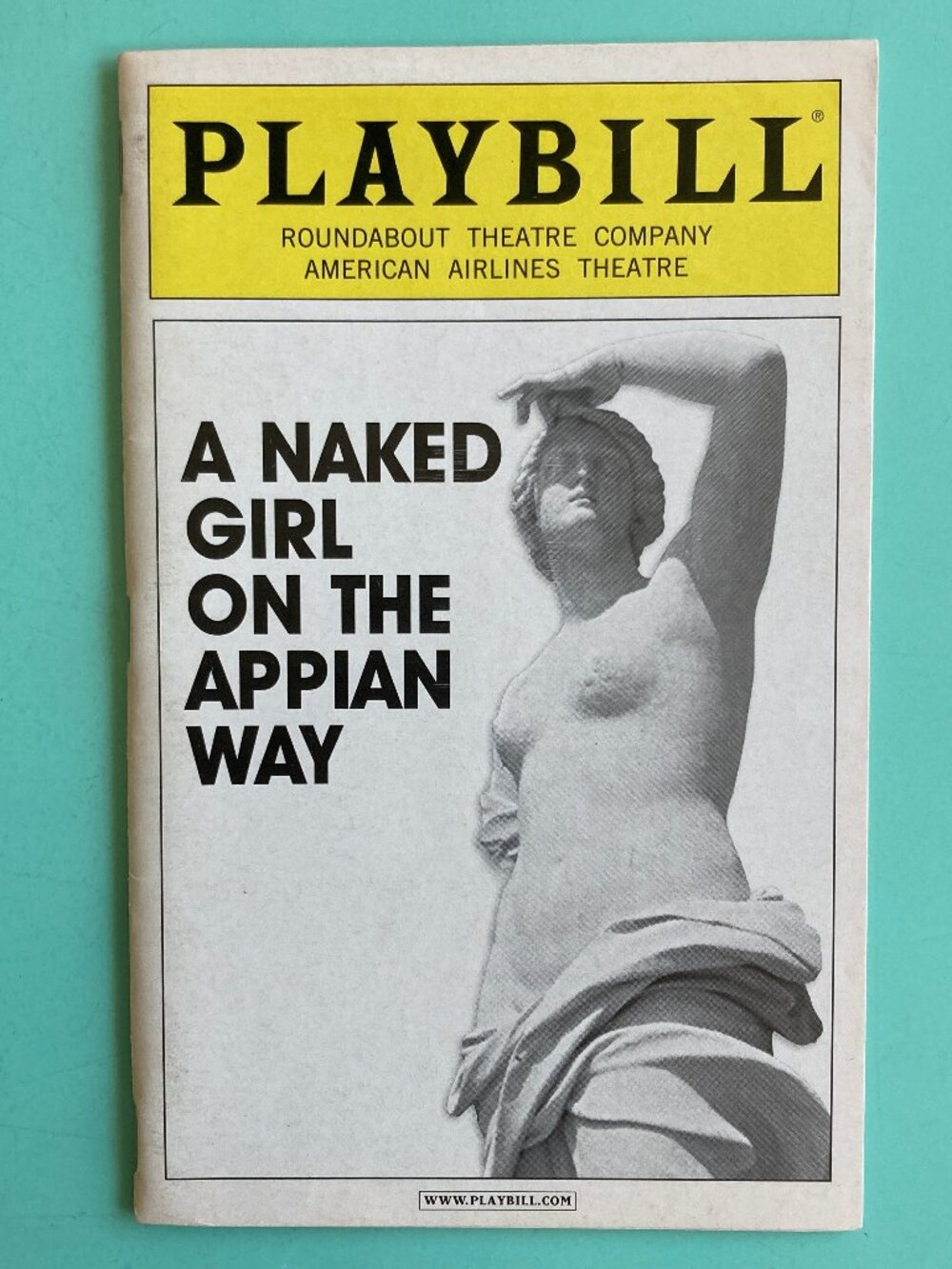 Playbill A Naked Girl on the Appian Way Jill Clayburgh Matthew Morrison OCT 2005